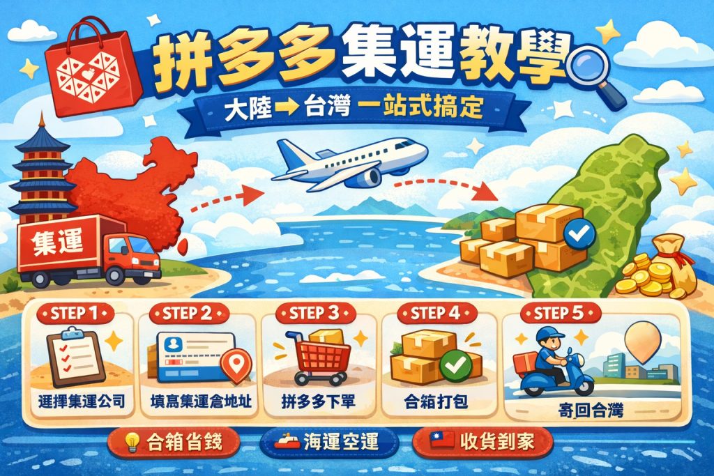 拼多多集運流程圖